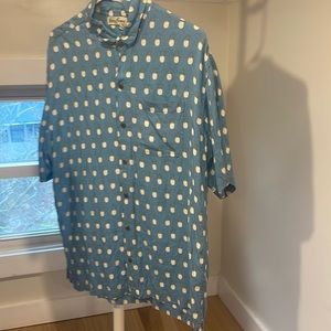 kenny flowers pineapple limited edition button down, size xl